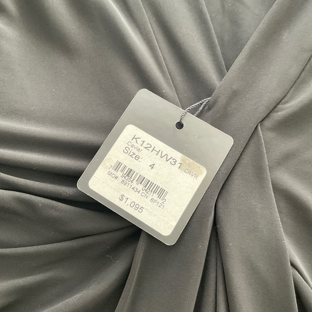 St.John ruched jersey dress